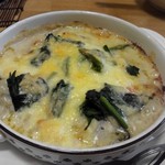 居酒屋 ふじさわ - この日のお勧めメニュー、牡蠣グラタンです