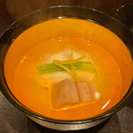 もちづき - 浅利の真丈　大根　車麩　お椀