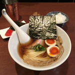 酒肴場 屯 - 津軽煮干し中華蕎麦¥850、ねぶた漬け丼¥400