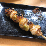 やきとり良太 - ねぎ皮巻き（180円）