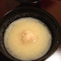 銀座方舟  大吟醸しずく店 - 蟹真丈の豆乳仕立て