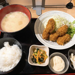 居酒屋竹ちゃん - カキフライ定食