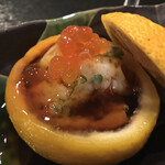 多満喜 - 12月の酒肴セット　先付け　柚子蒸❤︎