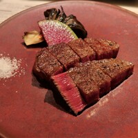 ahill ginza - A la carte：鹿児島産黒牛A5フィレステーキ (100g) (+4620円)○