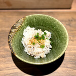 薪鳥新神戸 - 土鍋鶏そぼろご飯 卵とねぎ