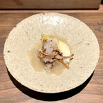 薪鳥新神戸 - 木茸と蕪の鬼おろし