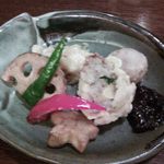 おめんNIPPON - 里芋メインの野菜の揚物