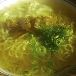 バーミヤン - ランチメニュー「ワンタン麺（塩）」￥523