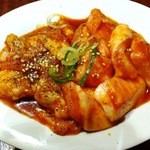 七輪焼肉 ブッチャー軒  - 鶏ネック＆トントロ（ホルニクセット）