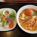 タイ料理レストランライタイ - ライタイランチセット(トムヤムクンラーメン)