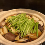 さと - 鶏とせりの鍋