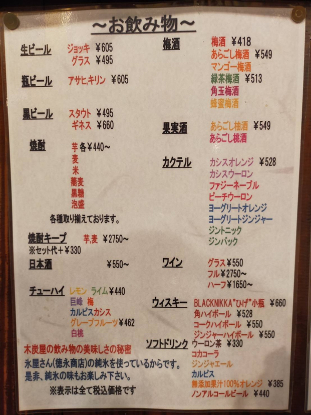 メニュー写真 : 【移転】木炭屋 - 佐世保中央/焼き鳥 | 食べログ