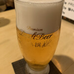 ホルモン居酒屋さとちゃん - 生ビール（熟撰）
