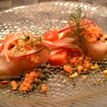 クッチーナ イタリアーナ ガッルーラ - 北海道産真つぶと夏野菜　クスクス添え
