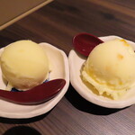 くずし和食 花菜 - 2021年の｢花菜コース｣柚子シャーベット