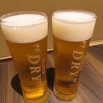 くずし和食 花菜 - 2021年の｢飲み放題｣生ビール アサヒスーパードライ