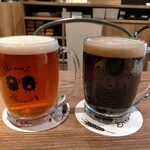 MEAT×PIZZA YAMATO Craft Beer Table - IPA 715円、スタウト715円