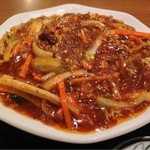中華料理 翡翠園 - 日替りランチの麻婆春雨。中華スパイシーな辛さ。