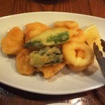 ラ･マンチーナ - 白子・ヤリイカ・下仁田ネギのフリット