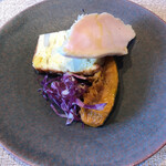 COLTa - 前菜(ハム、西洋のオムレツ、素揚げかぼちゃ)