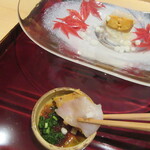 銀座 しのはら - 特製ポン酢で頂く