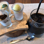 COLTa - パンナコッタ、ゆずシャーベット、柿シャーベット、梨とグレープフルーツのカットフルーツ