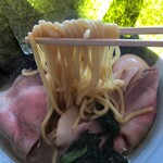 高野家 - 中太ストレート麺 レアチャーシュー