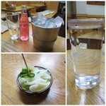 喜多八 - バイス￥330・お湯割り￥300・お通し