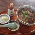 土合やぶ - 山菜そば（1100円）
