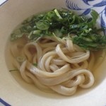 一文字うどん - かけうどん（1玉:105円）