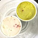 パティシエ・エイジ・ニッタ - フロマージュ フレーズ、ピスタチオ グリオット