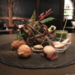 薪焼ステーキ コケット - 前菜8種の盛り合わせ