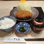 Tonkatsukagurazakasakura - 三元豚ロースかつ定食