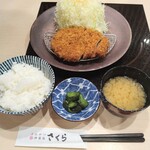 とんかつ神楽坂さくら - 三元豚ロースかつ定食