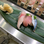 寿司 魚がし日本一 - 光物3貫セット