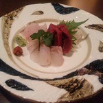 燈弥 - お造り　平目・アイナメ・馬刺し