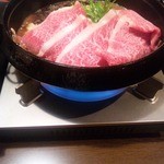 燈弥 - 前沢牛イチボのすき焼き前回分