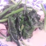 かく山 - 牡蠣とほうれん草の炒めもの　