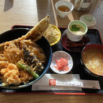 Onagawa Umi No Zen Nyu- Ko Nori - 2021年12月。旬天丼＋茶碗蒸し。