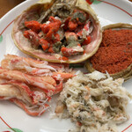 親爺 - 冬の北陸の味、香箱ガニ(ズワイガニ 雌)。外子、内子、かにみそが美味い！(勿論身も)