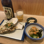 Tori Chou - ビール大瓶サッポロ　660円
                        殻付き生牡蠣　517円
                        あん肝　528円