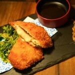 Kanmon pork plum shiso cheese mille-feuille cutlet