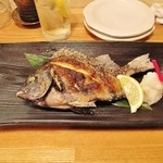 酒菜と炭 てりや - イシダイ（シマダイ）の炭火焼き