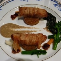 モナリザ 恵比寿店 - ごぼうをまとった宮崎県産メジナのフライ 大根ステーキ添え