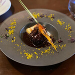 菜の詩 - メイン！黒毛和牛の赤ワイン煮込み。トロトロ！脂身多めだったけど肉嫌いでも食べやすかった⸜(  ⌓̈ )⸝そしておしゃれよ。看板メニューらしい^ ^