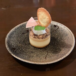 菜の詩 - モンブランクリームにラムアイス、底はプリンでした^ ^ここのラムアイス絶品おんぶ