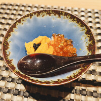池袋 鮨 匠 - 雲丹とイクラの小丼