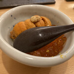 鮨 くぼた - ミニイクラ&ウニ丼