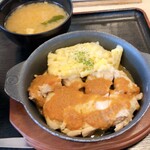 Matsuya - オニオンガーリックソースのチキングリルライスセットライス特盛