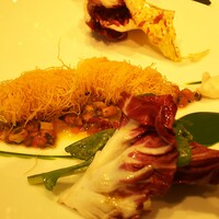 ソンブルイユ TOKYO - ズワイ蟹とカサゴのカダイフ巻き